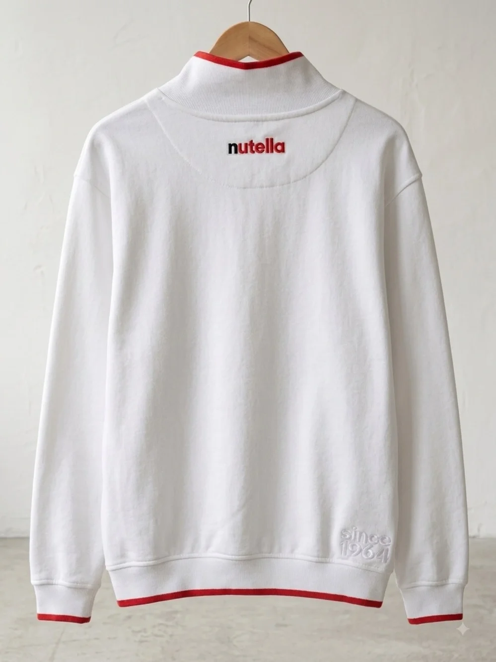 Vintage Nutella Ferrero Full Zip Track Jacket White Red Accent